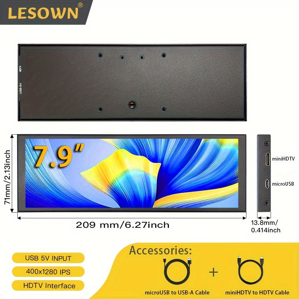 7.9-Inch Portable Monitor LESOWN Compact Display