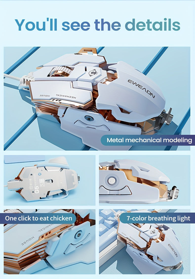EWEADN G5 Gaming Mouse Futuristic Design
