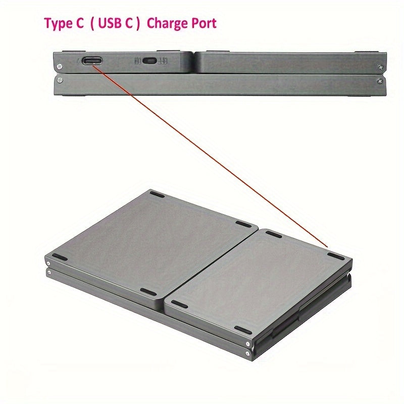 Foldable Wireless Keyboard with Touchpad