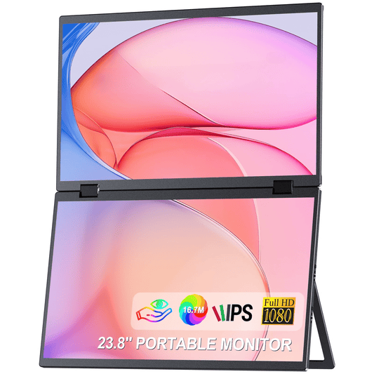 23.8-inch Dual Portable Monitor with Full HD Display