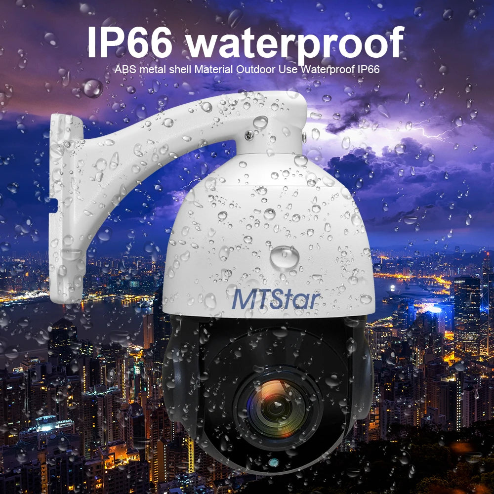 4K 8MP PTZ Security Camera with 30x Optical Zoom