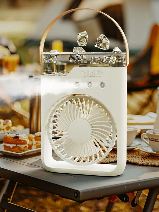 Portable Cooling Fan with Humidifier and Fragrance Diffuser