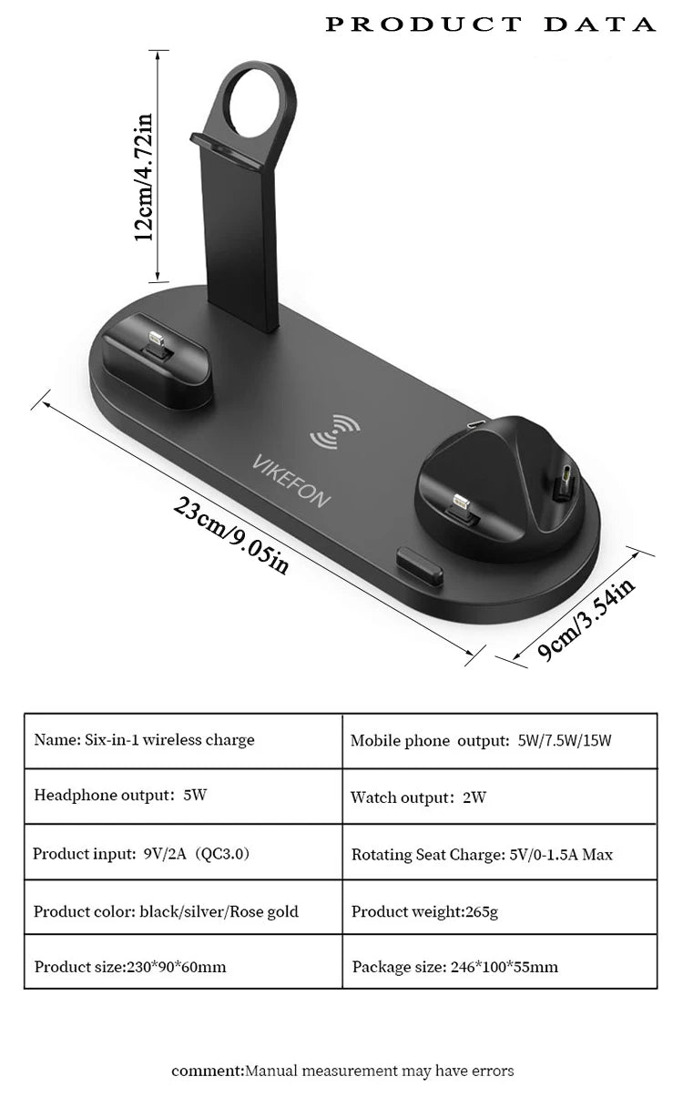 6-in-1 Wireless Charging Station