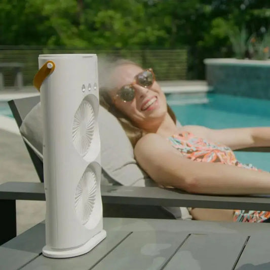 Dual Fan Portable Air Cooler with Mist Function