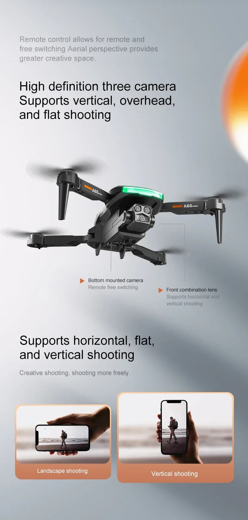 A88 Pro Drone with 4K Camera