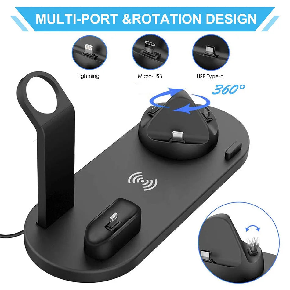 6-in-1 Wireless Charging Station