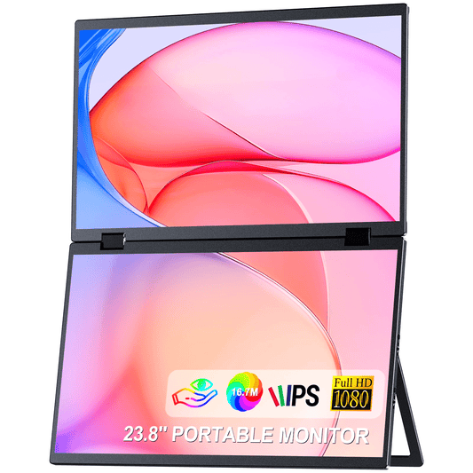 23.8-inch Dual Portable Monitor with Full HD Display